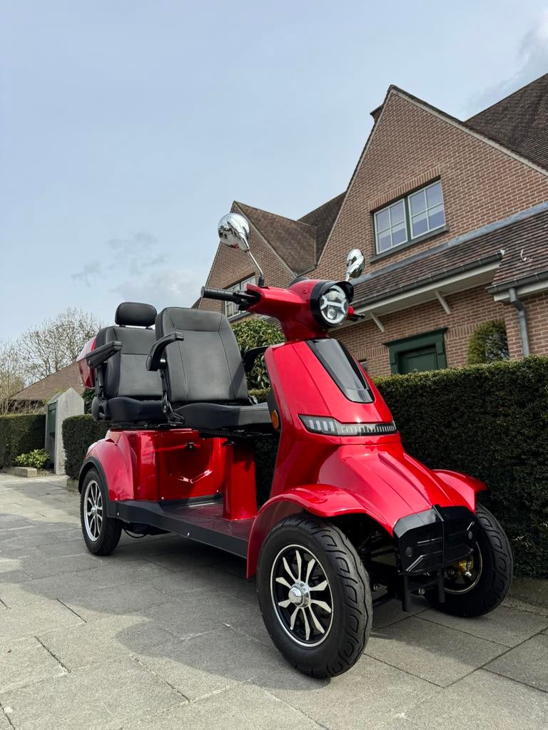 Limo Scootmobiel 2 personen 25km/u snel Elektrische Scooter, Ophalen of Verzenden, Inklapbaar, Zo goed als nieuw, Elektrische rolstoel