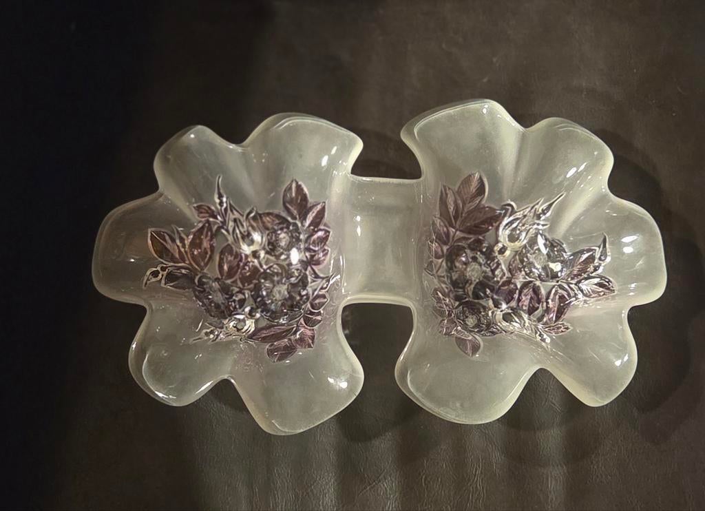 Vintage Walther-Glas dubbele schaal, Ophalen of Verzenden