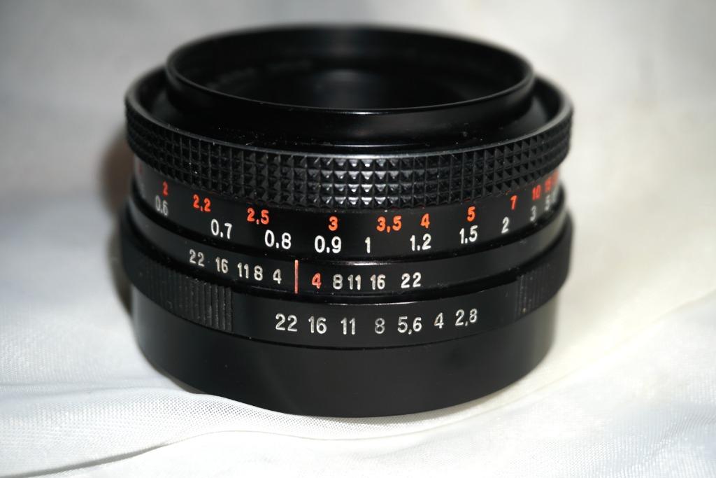 AUS JENA DDR 50 mm 2.8 monture M42 + bague d'adapt. possible, Enlèvement ou Envoi, Utilisé, Reflex miroir, Autres Marques