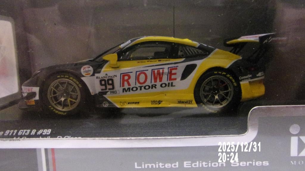 PORSCHE 911 GT3 "R" # 99.SPA 24H 19.IXO MOD.1/43 NEW SXELLEE, Enlèvement ou Envoi, Neuf, Voiture, Autres marques