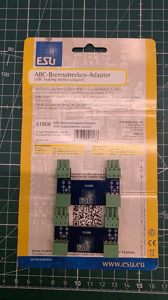 SwitchPilot ESU 51808 pour sections de freinage ABC., Hobby en Vrije tijd, Modeltreinen | H0, Nieuw, Overige typen, Gelijkstroom of Wisselstroom
