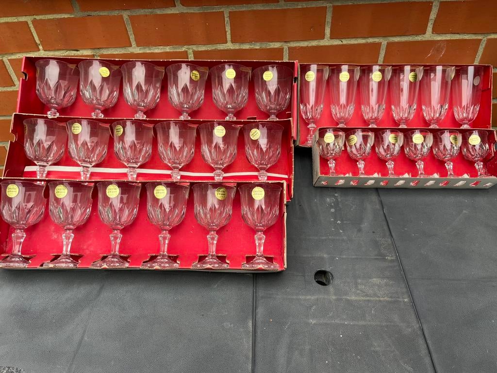 Verres cristal d’arques, Antiquités & Art, Enlèvement