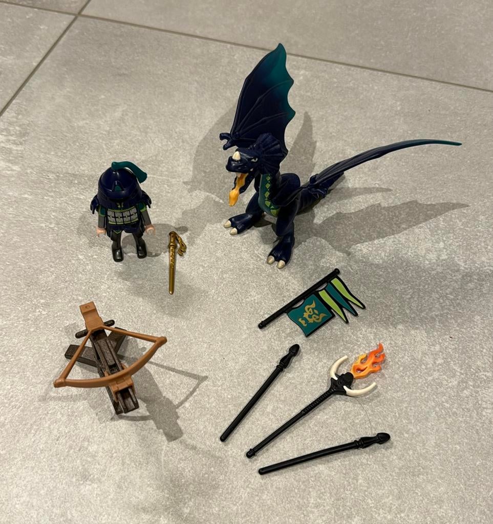 Playmobil 5484 (DRAGONS): Draak met krijger, Kinderen en Baby's, Speelgoed | Playmobil, Ophalen of Verzenden, Gebruikt