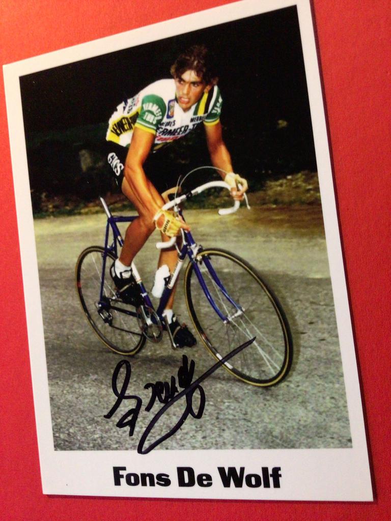 wielerkaart 1981 team gios   fons de wolf signe, Verzenden, Zo goed als nieuw