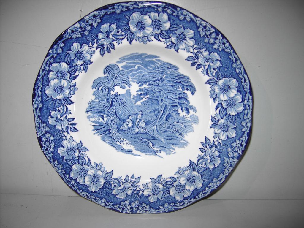 8 diepe  Engelse  borden, Neuf, Assiettes(s), Poterie, Enlèvement