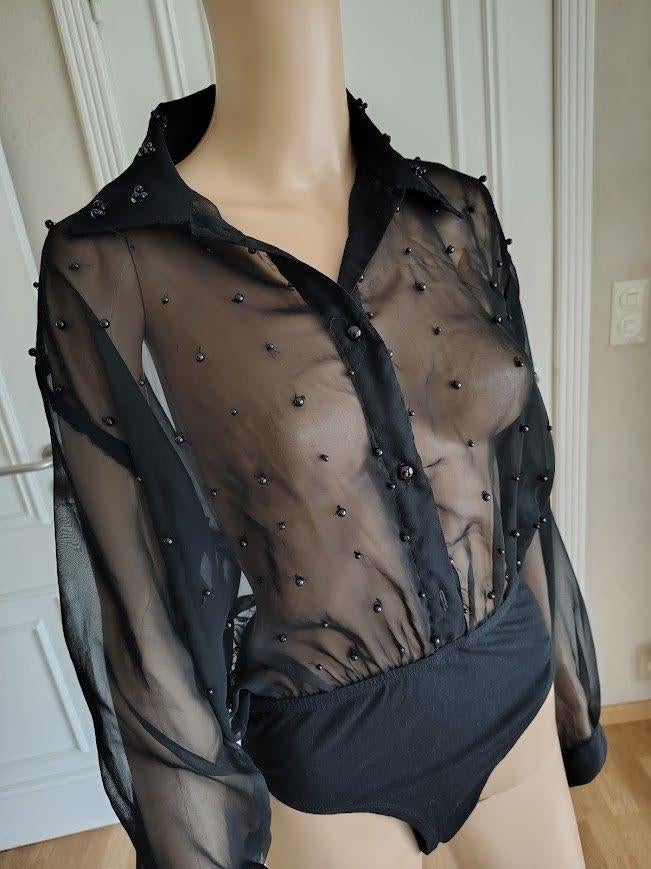 feestelijk doorkijk blouse / body, Kleding | Dames, Blouses en Tunieken, Verzenden
