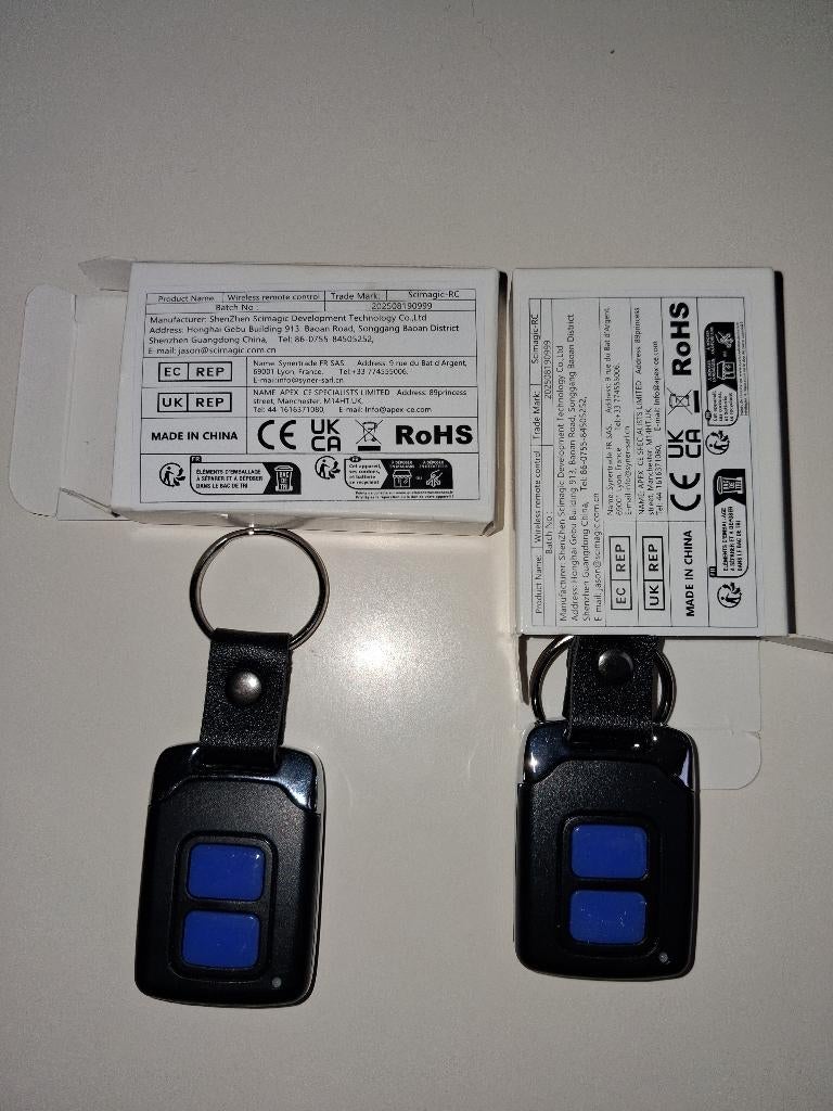 2 Télécommandes Compatibles Hörmann 868mhz, Enlèvement ou Envoi, Neuf