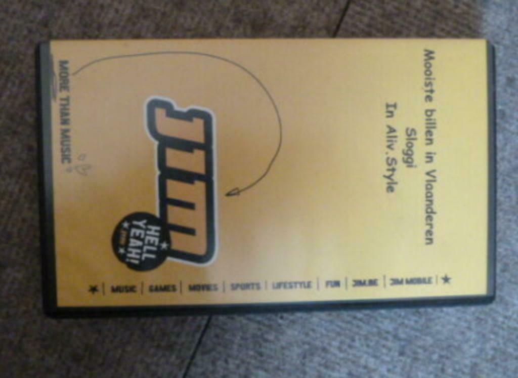 VHS video cassette JIM Mooiste billen in Vlaanderen Sloggi, Alle leeftijden, Ophalen of Verzenden, Tv-serie of Tv-programma