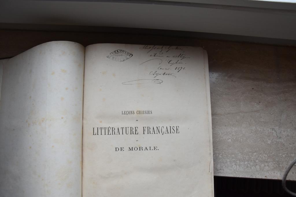 Literature française, leçons choisis Charles André, Enlèvement ou Envoi