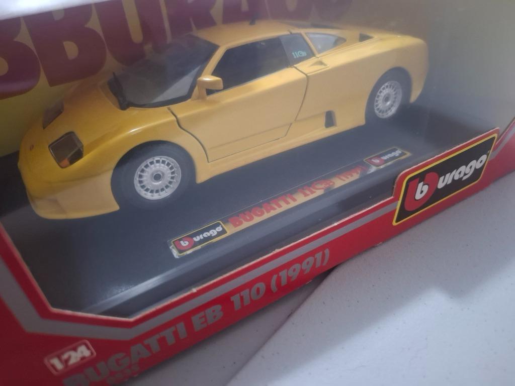 Bugatti eb 110 Burago 1/24, Hobby en Vrije tijd, Ophalen of Verzenden, Zo goed als nieuw, Burago