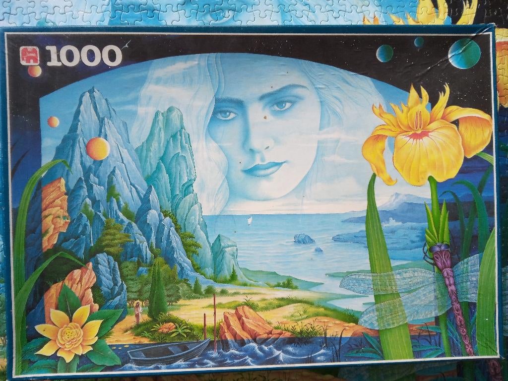 puzzel 1000st-Jumbo-Gele iris, Enlèvement ou Envoi, 500 à 1500 pièces, Puzzle