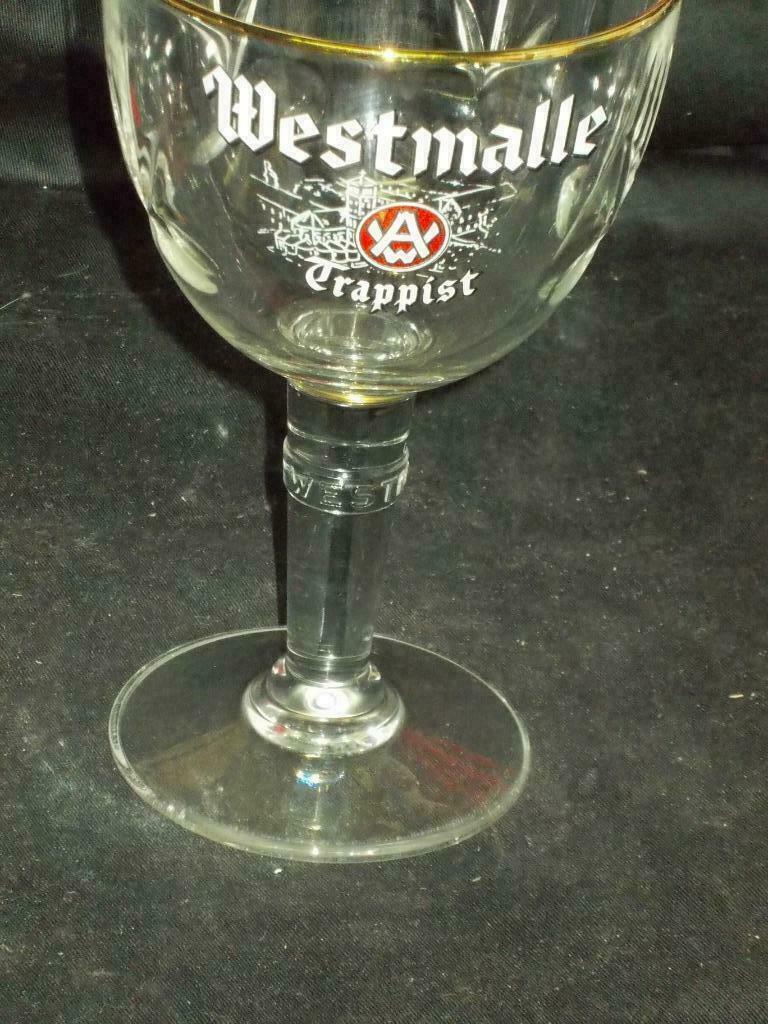 Bierglazen.Trappistenbier.Westmalle.Brouwerij Der Trappisten, Ophalen of Verzenden, Gebruikt, Glas of Glazen, Overige merken