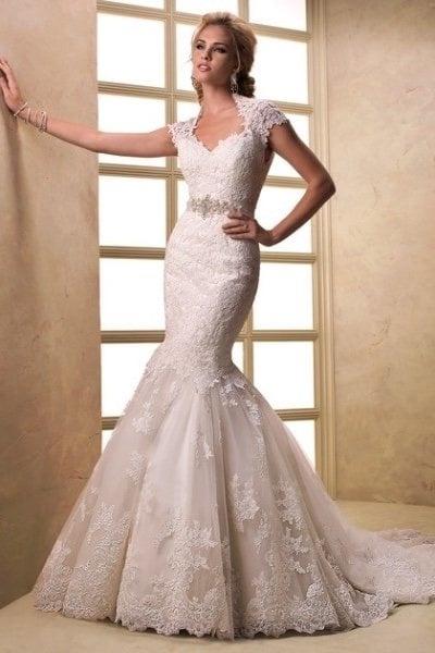 Zeemeermin trouwjurk maat 34, 36, 38, Kleding | Dames, Ophalen of Verzenden, Nieuw, Overige kleuren, Trouwjurk