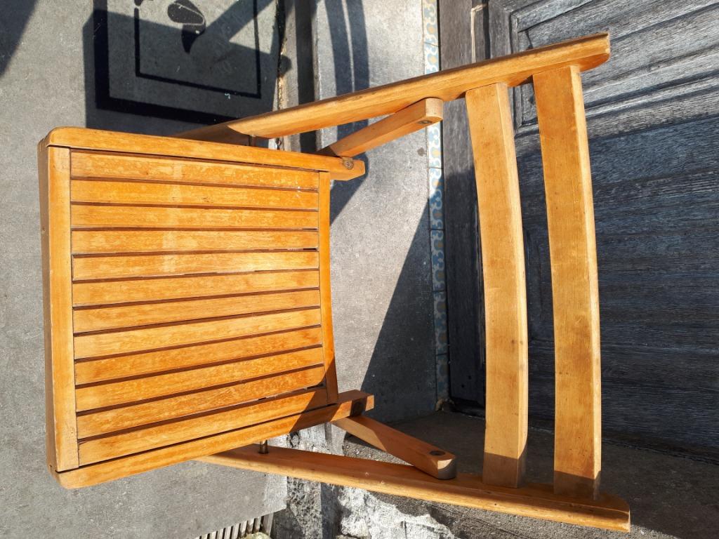 Paire chaises pliables hollandaises., Enlèvement, Utilisé