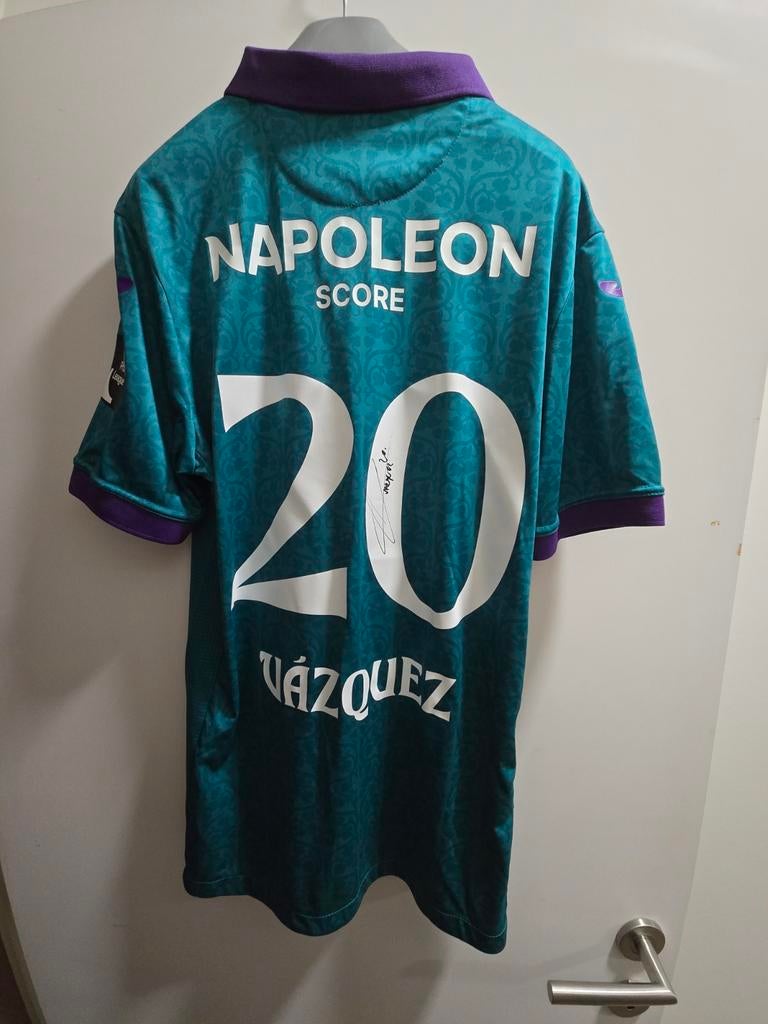 Matchworn gesigneerd Vasquez RSC Anderlecht, Ophalen of Verzenden, Shirt