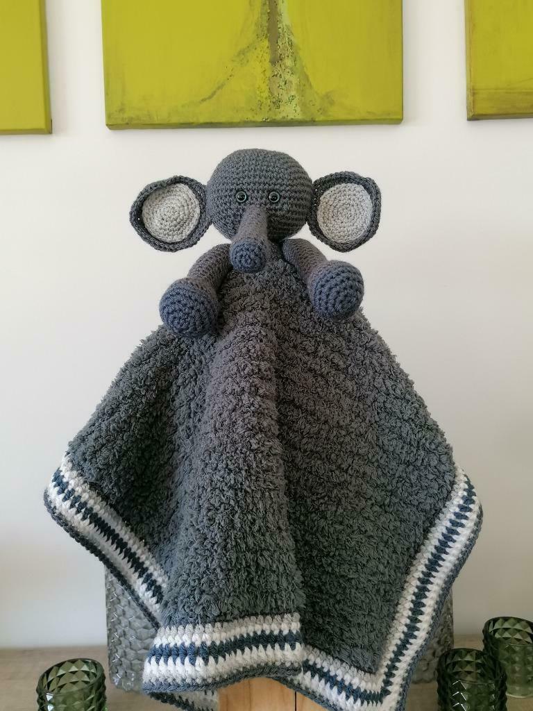 mooi knuffeldekentje OLIFANT, Ophalen of Verzenden, Nieuw, Olifant