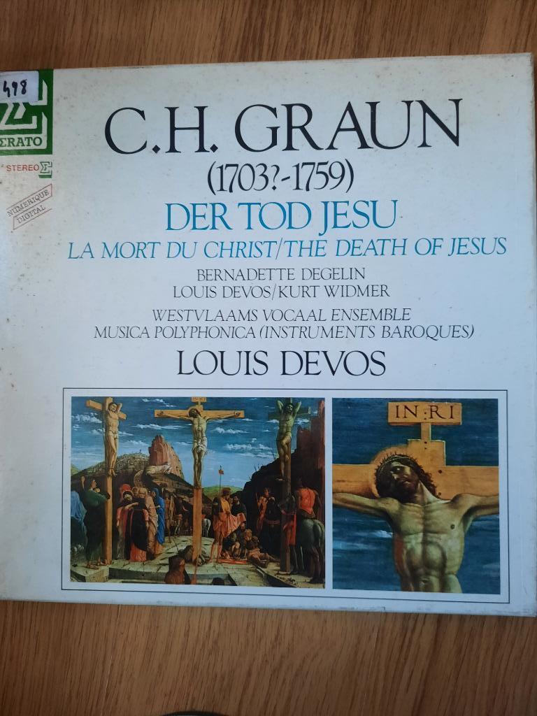 C.H. Graun, Louis Devos, Bernadette Degelin, Cd's en Dvd's, Ophalen of Verzenden, Zo goed als nieuw, 12 inch