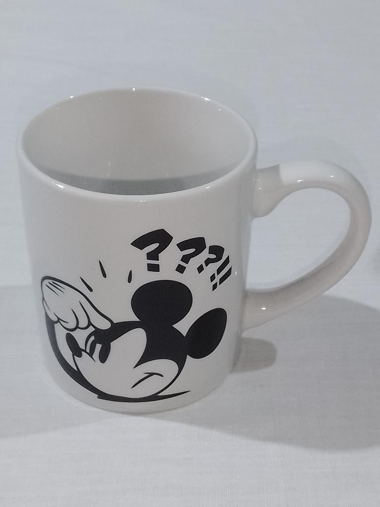 Mickey Mouse Disney Mok – Zwart/Wit Design, Verzamelen, Disney, Gebruikt, Servies, Mickey Mouse, Ophalen of Verzenden