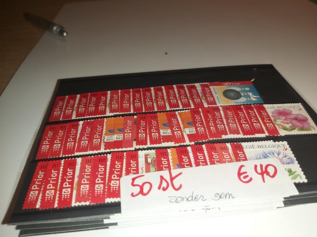 50st prior frankeer zegels cijfer 1ongestempeld zonder gom, Enlèvement ou Envoi, Sans gomme