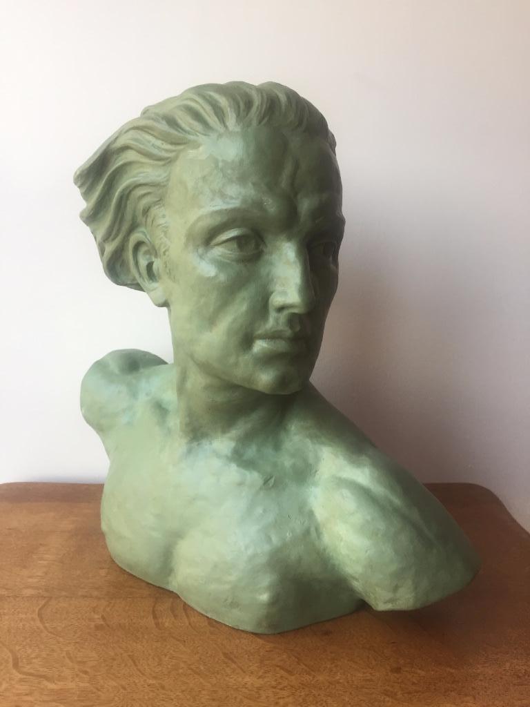 Buste man, Art nouveau stijl, Ophalen of Verzenden