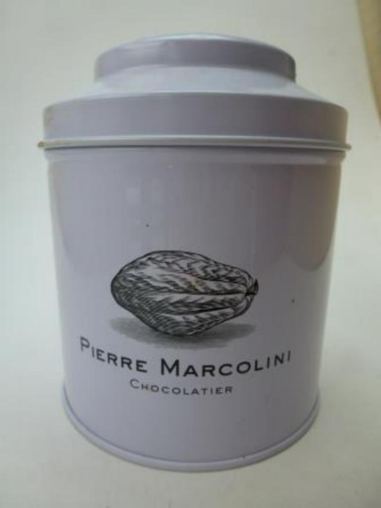 lege blikken doos Pierre Marcolini monk tea black tea vanill, Ophalen of Verzenden, Zo goed als nieuw, Thee, Overige merken