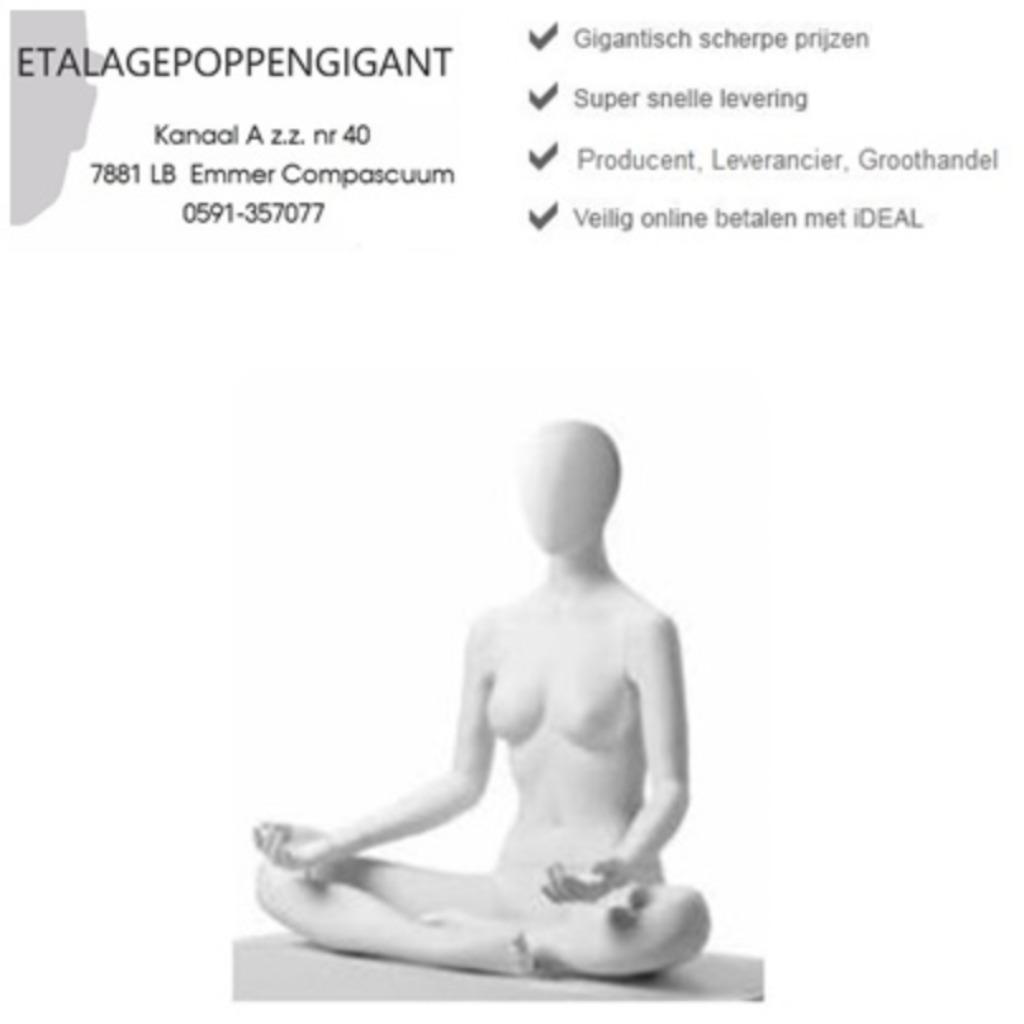 Etalagepoppen/Mannequins Nieuw in Yoga/Pilatus Houding EPG, Sport en Fitness, Yoga en Pilates, Nieuw, Overig, Ophalen of Verzenden