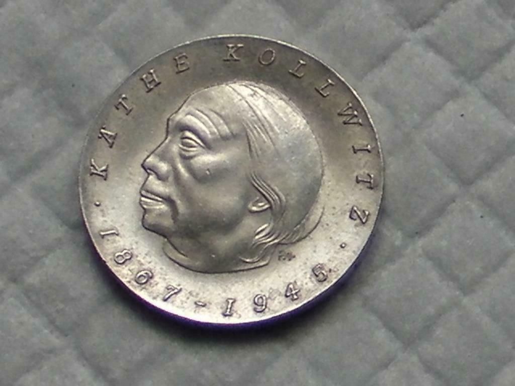 Pièce Allemande 10 Mark DDR, Kâthe Kollwitz 1967 (32), Ophalen of Verzenden, Duitsland, Losse munt, Zilver