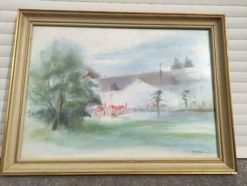 aquarelle paysage signe gilberte thomas, Enlèvement ou Envoi