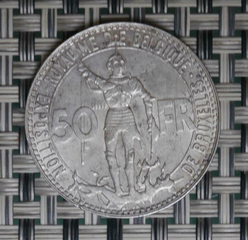 50 frank België 1935 Positie B, Ophalen of Verzenden, Setje