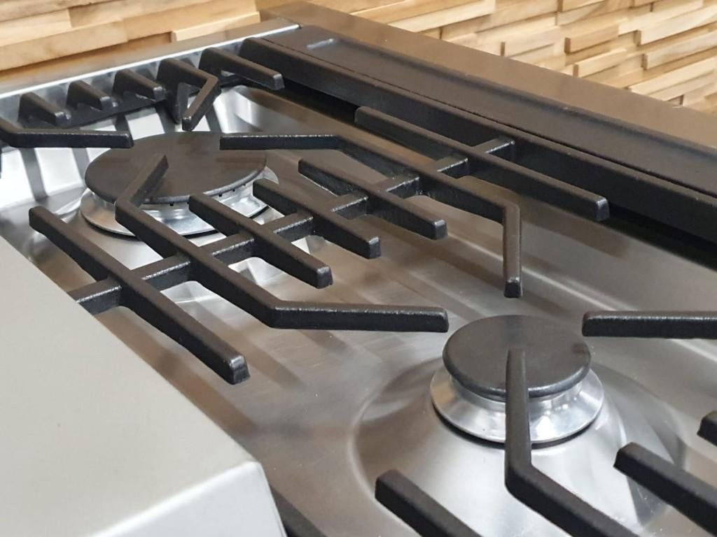 🔥 Friteuse inoxydable Solitaire Professional Stove 100 cm, Gaz, Enlèvement ou Envoi, Comme neuf, Gril