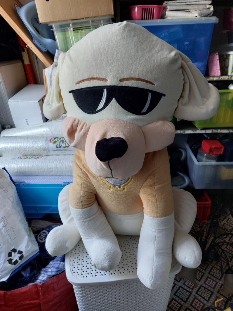 Grande peluche chien de 1 M, Enlèvement ou Envoi, Utilisé, Chien