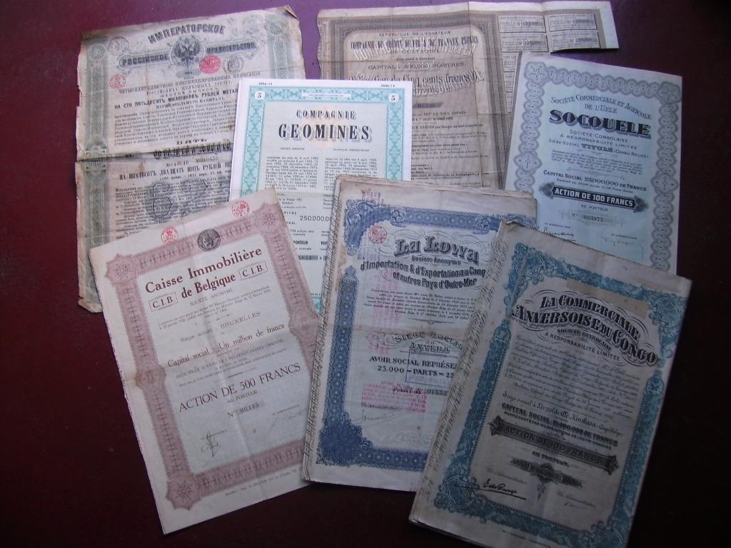 oude obligaties, Ophalen, 1920 tot 1950, Obligatie of Lening
