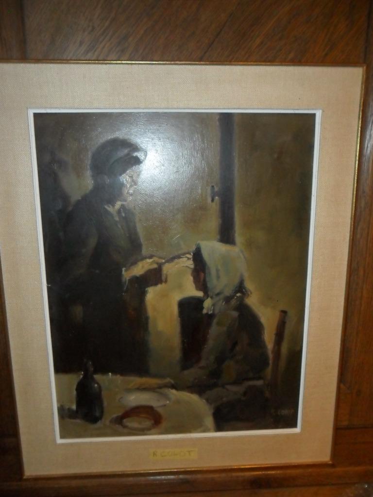 Olieverf op paneel door Robert Colot (Brussel, 1927 - Jette,, Ophalen of Verzenden