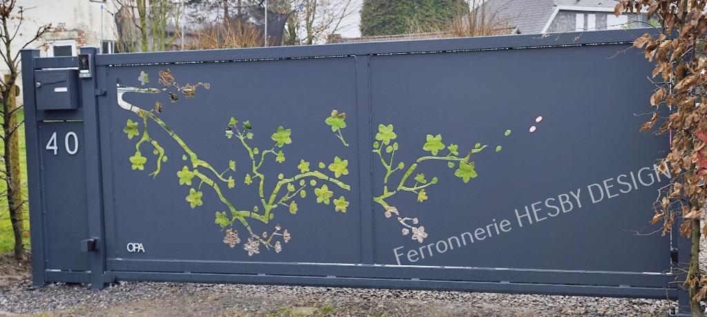 Barrière ,portail autoportant sur mesure et SANS ENTRETIEN, Tuin en Terras, Tuinpoorten, Aluminium, Ophalen