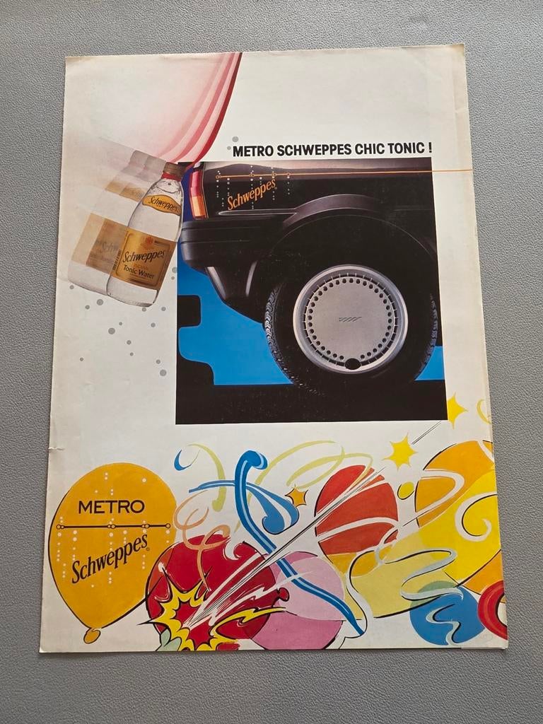 Brochure Austin Metro Schweppes, Envoi, Utilisé