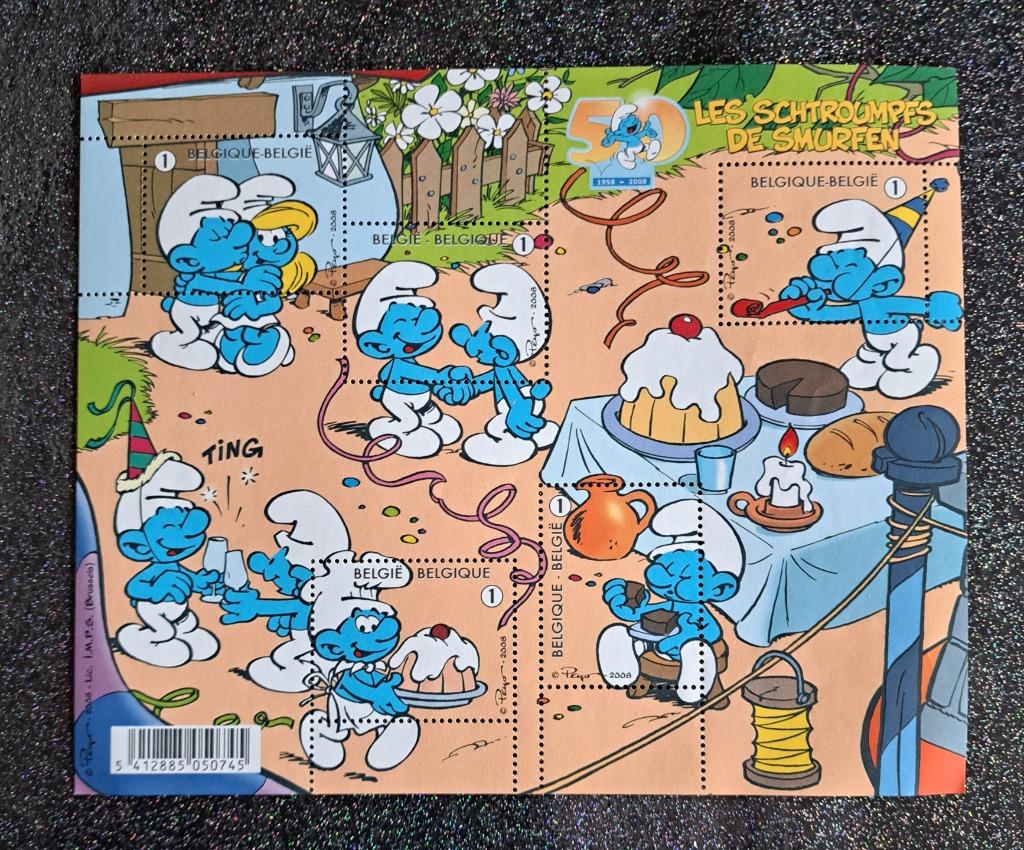 Timbres Schtroumpfs, Ophalen, Postfris, Postfris