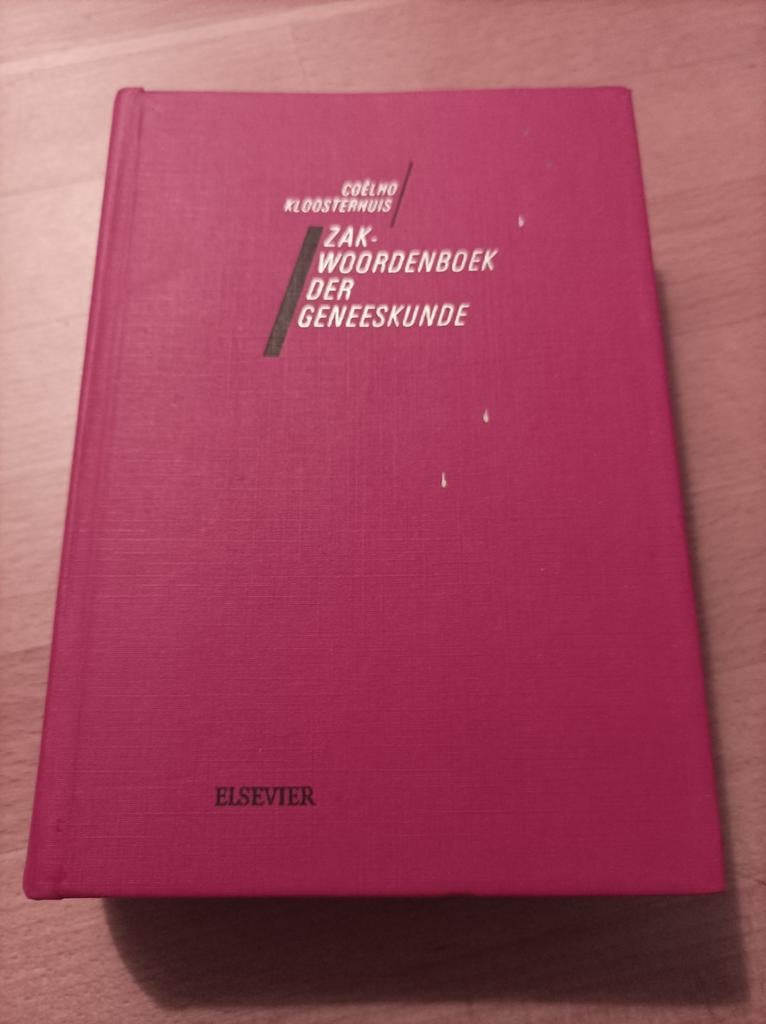 Zak woordenboek der geneeskunde, Ophalen of Verzenden, Zo goed als nieuw