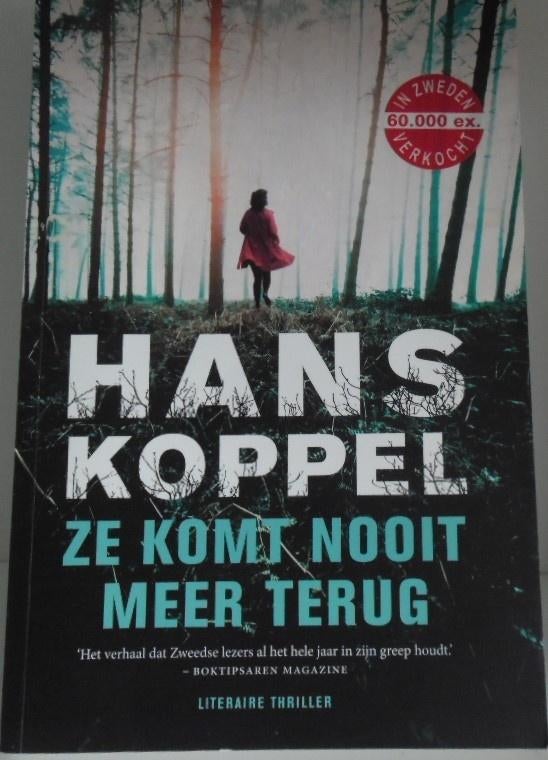 Ze komt nooit meer terug, Hans Koppel, Boeken, Thrillers, Zo goed als nieuw, Verzenden