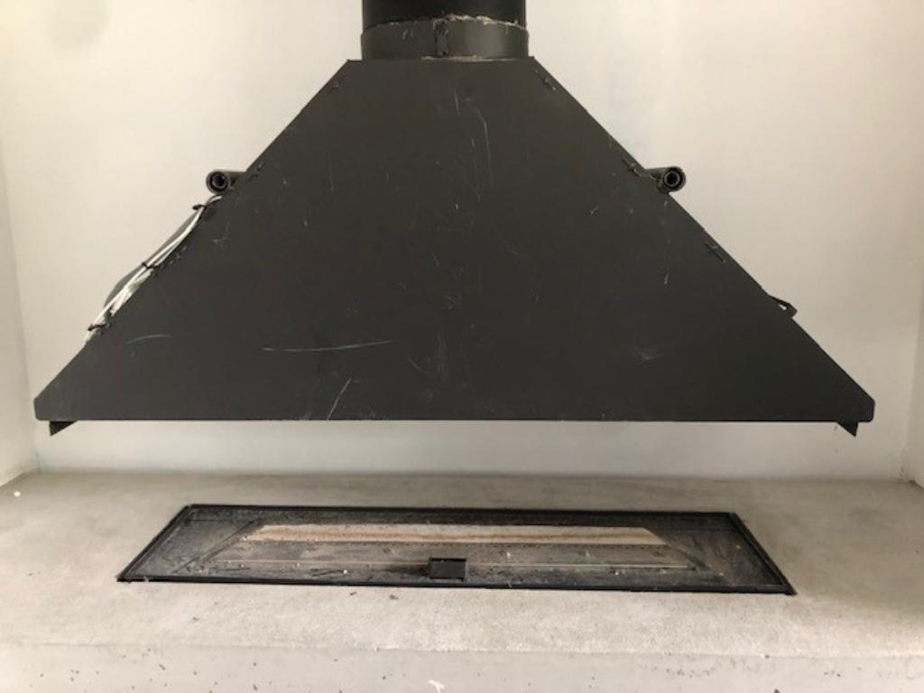 schouwkap, Doe-het-zelf en Bouw, Verwarming en Radiatoren, Ophalen, Gebruikt, 150 cm of meer, 30 tot 80 cm