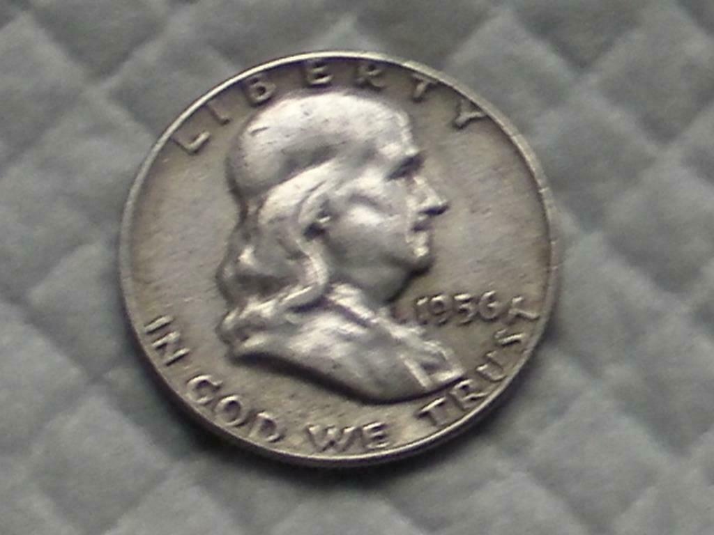1/2 dollar "Franklin Half Dollar" 1956 (138), Enlèvement ou Envoi, Amérique du Nord, Monnaie en vrac, Argent