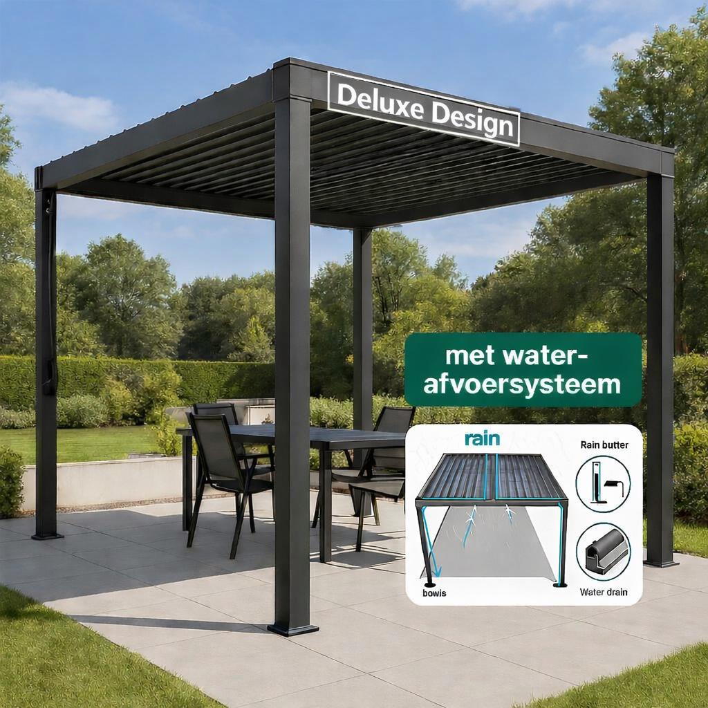 Pergola Mirador - 3x4m - NIEUW - Lamellenoverkapping, Ophalen of Verzenden, Nieuw
