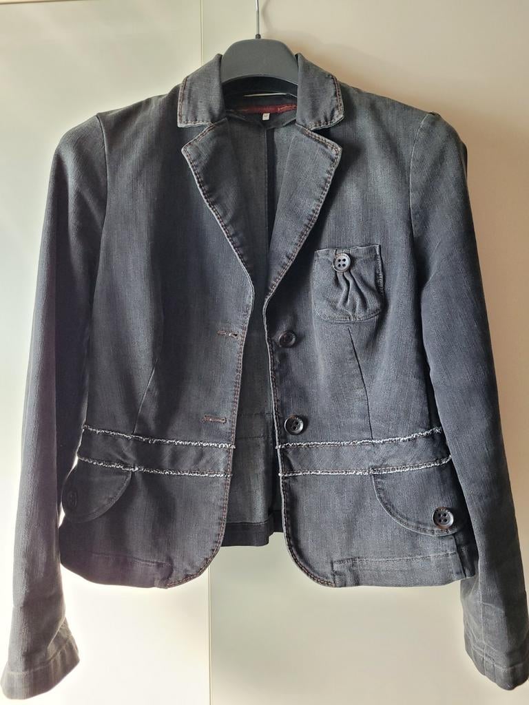 Jeansvest Xandres, maat 42, grijs, Kleding | Dames, Ophalen of Verzenden, Gedragen, Maat 42/44 (L), Grijs