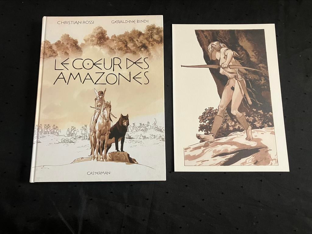 Le coeur des Amazones - E0 2017 - avec ex libris - Casterman, Christian Rossi, Eén stripboek, Ophalen of Verzenden, Zo goed als nieuw