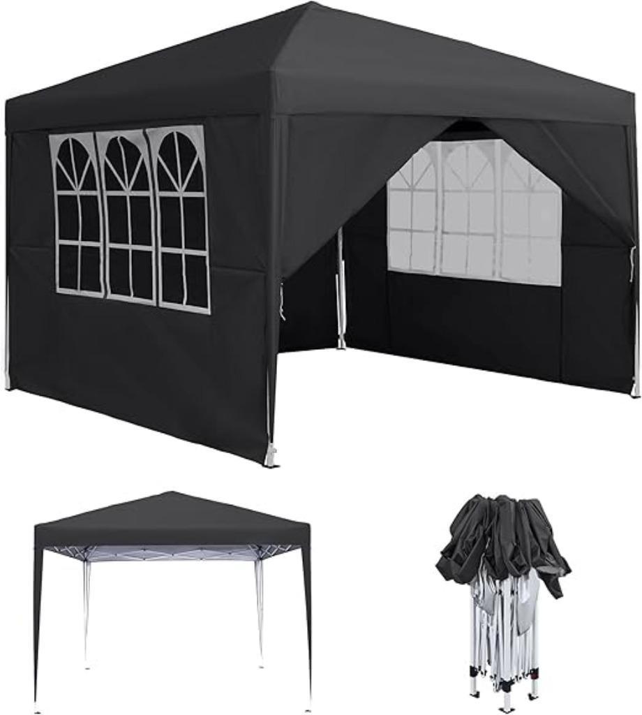 Partytent inklapbaar vouwbaar Paviljoen Pop Up Easy 4 wanden