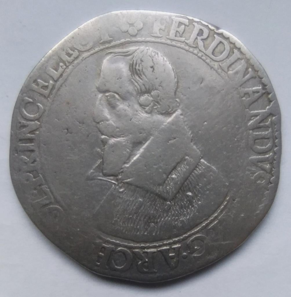 Thaler = 30 patards 1615 Ferdinand van bayern zeldzaam, Ophalen of Verzenden, Overige landen, Losse munt, Zilver