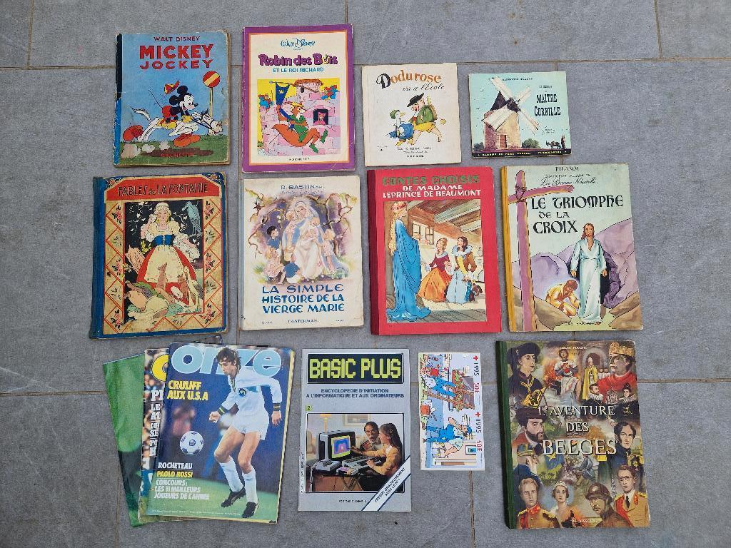 Lot divers livres anciens pour enfants/jeunesse, Livres, Enlèvement ou Envoi, Utilisé, Divers auteurs, Fiction