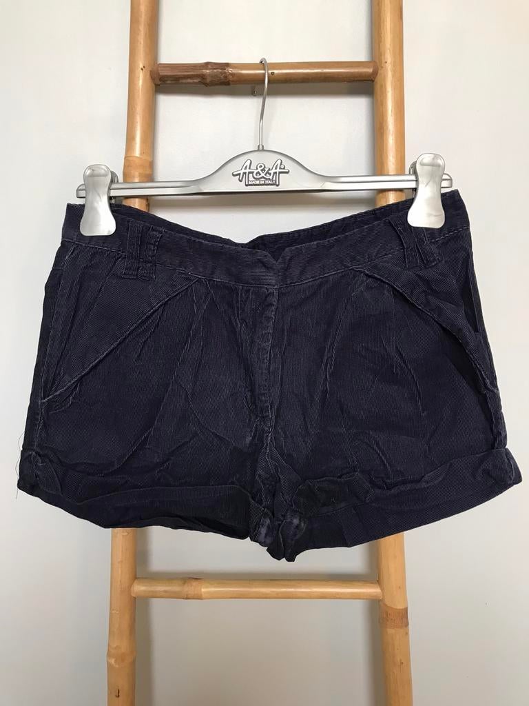 Vero Moda marineblauwe fluwelen short, maat 38., Vero Moda, Gedragen