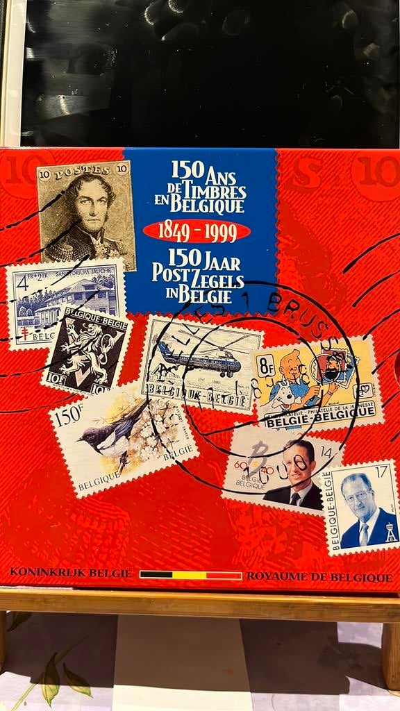 150 jaar postzegels in België, Ophalen of Verzenden, Setje