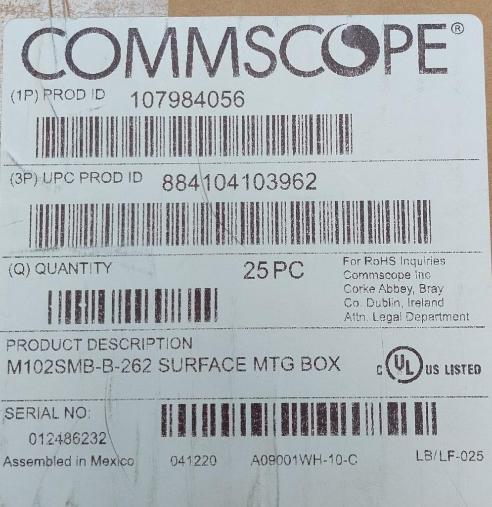 25 stuks Commscope montage box voor 2x UTP CAT6 module, Overige typen, Nieuw, Ophalen of Verzenden, Mail@pv-consulting.com