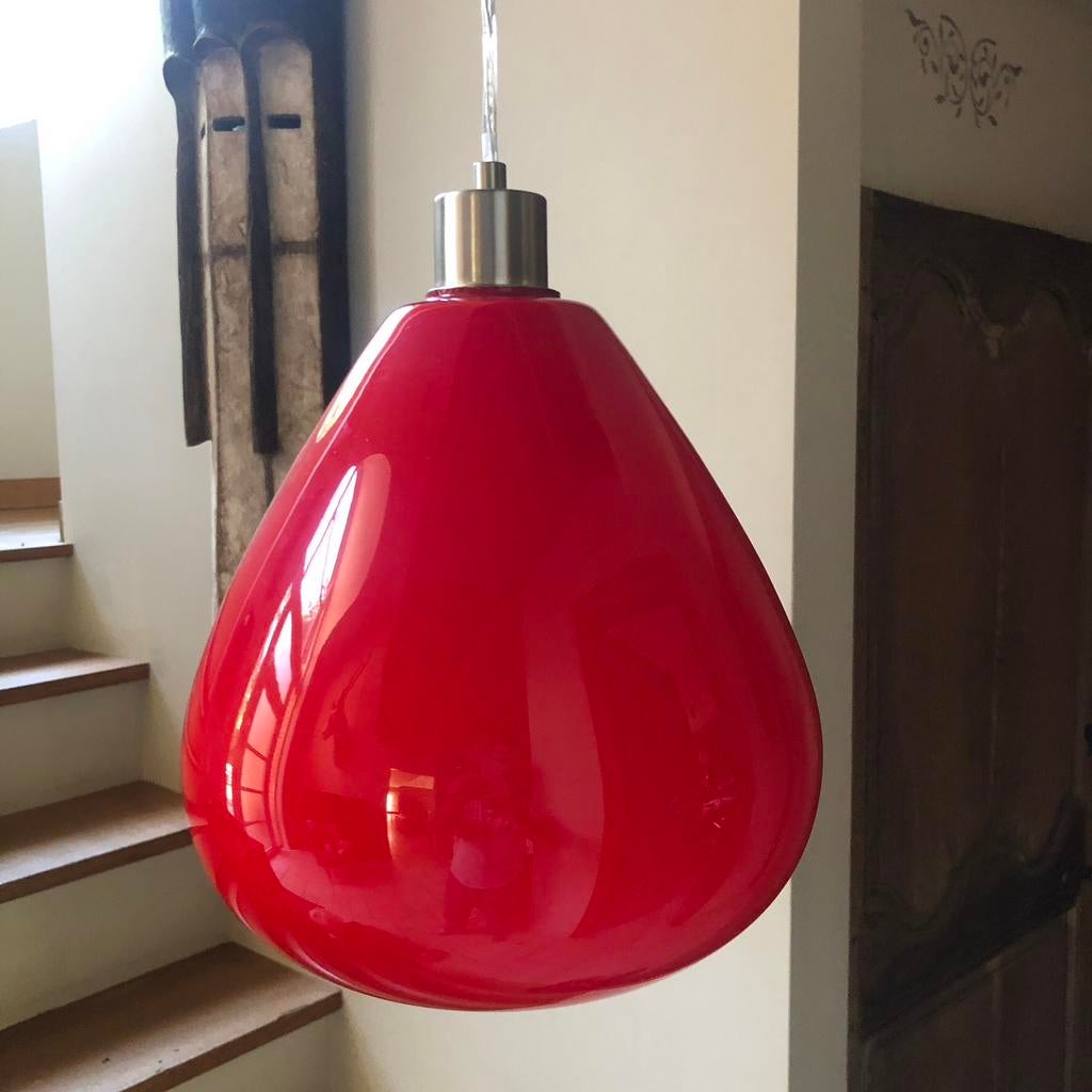 Suspension Vistosi vintage 70s/80s, Ophalen, Zo goed als nieuw, Glas